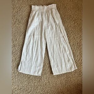 Aerie ankle linen blend pants